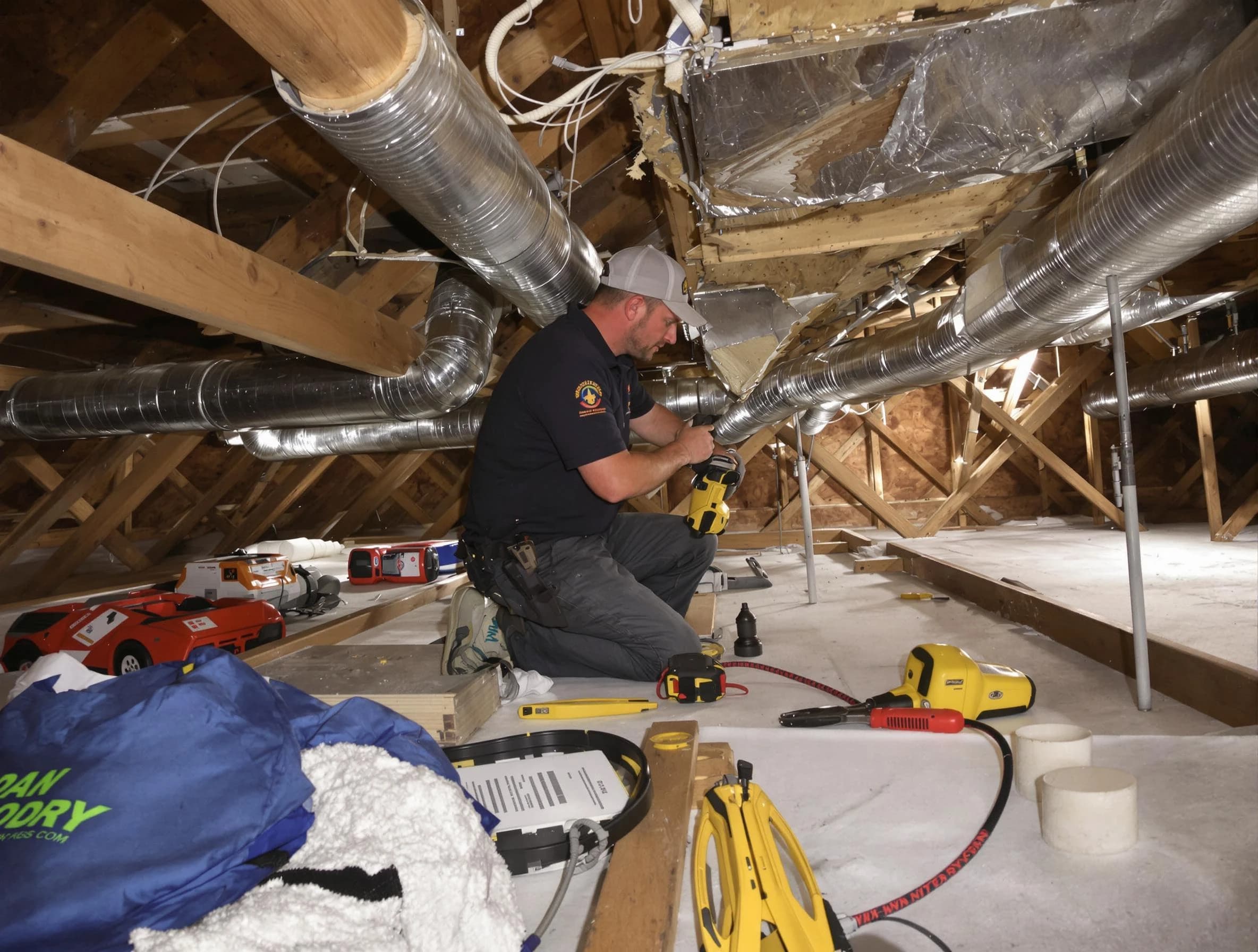 Professional air duct repair by Riverside Air Duct Cleaning in Riverside