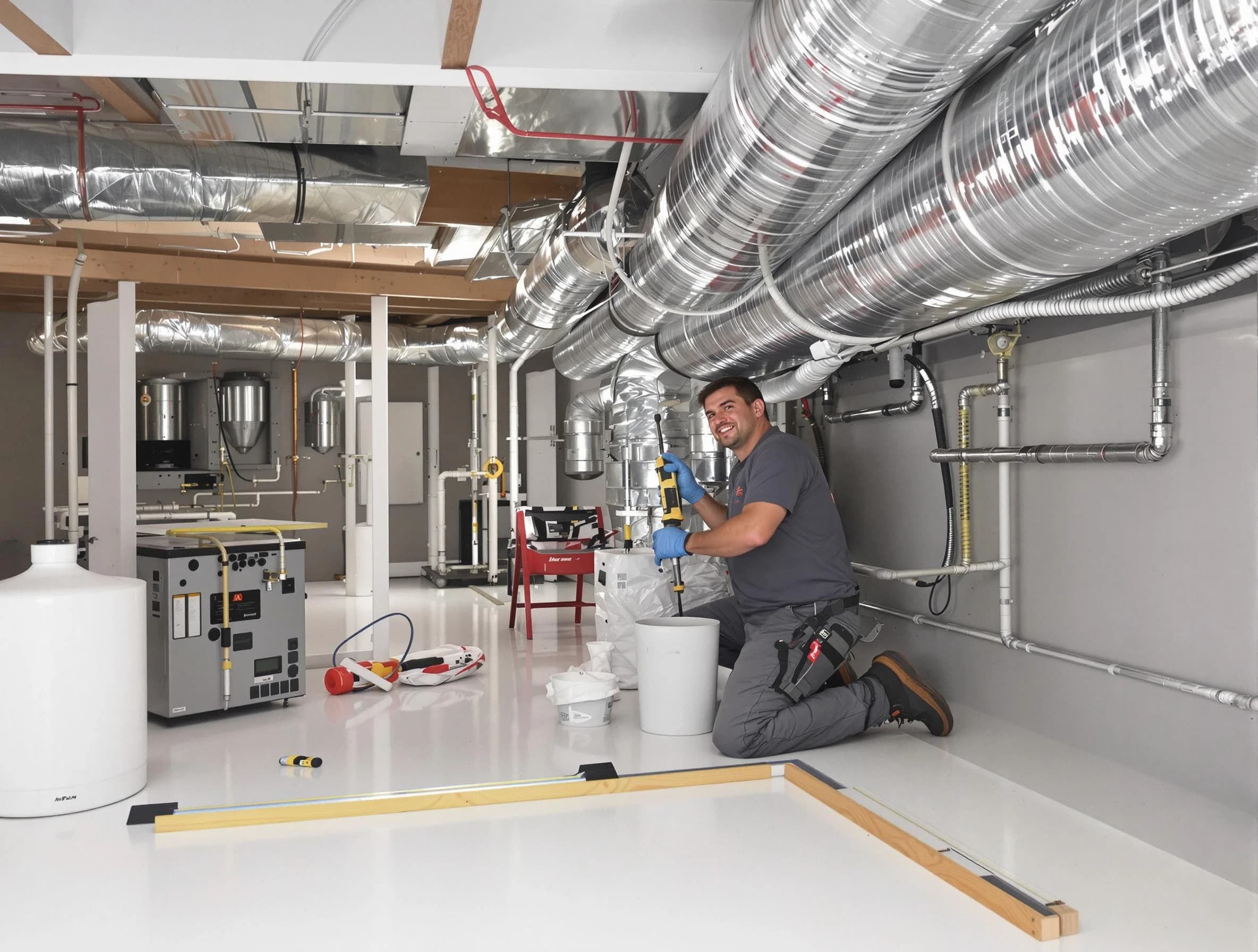 Professional duct sealing service by Riverside Air Duct Cleaning in Riverside